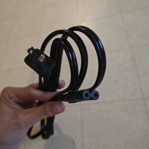 Power Cord 6ft Figure-8 Cable Unisex Black Non-Polarized 27398